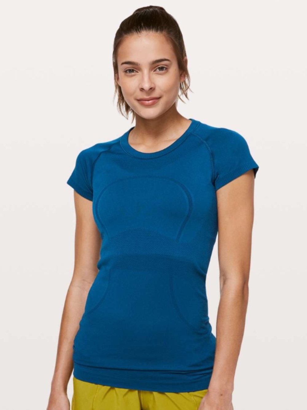 Lululemon Swiftly Tech Short Sleeve Crew - Blue, Size 8